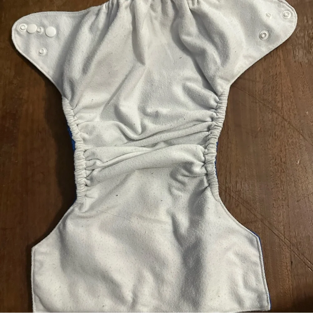 Nora’s Nursery Nautical Reusable Pocket Cloth Diaper Set of 4 adjustable size.
